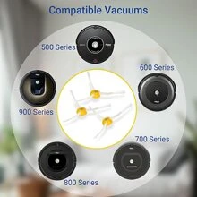 Side Brush Fit For IRobot Roomba 500 600 700 800 900 Series,Accessories 510 530 532 540 545 550 560 562 564 570 580 600 620 630 614 650 692 694 700 760 780 790 860 880 890 891 895 960 980 981 985 Vacuum Cleaner. - IRobot Yellow Edge Brush - View 2