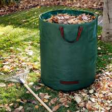 2 piezas/1 pieza Bolsa grande reutilizable de hojas, bolsa impermeable y antioxidante para césped, bolsa de residuos plegable de gran capacidad para el jardín, bolsa recolectora de polvo para jardín, bolsa de jardín para recoger hojas, bolsa de jardín de gran capacidad, bolsa de basura de hojas para piscina y jardín, bolsa comercial de reciclaje de basura