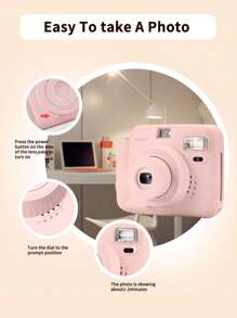 Popoto Instant Camera Gift Set, Captures Colorful Photos In 1 Minute, Compatible With Mini11/12 Film, Ideal Birthday, Holiday, Party, Outdoor, Wedding Gift For Boyfriend/Girlfriend (Batteries And Film Not Included) - 粉色相機套裝 - 查看 8