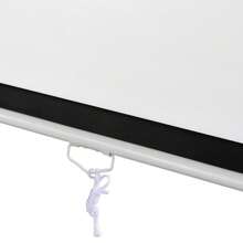 100" Projector Screen Projection Screen Manual Pull Down 16:9HD Screen For Home - 1 - 查看 8