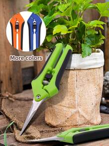 1 pieza Tijeras de podar de acero inoxidable para el jardín/plantas, herramienta de jardinería para cortar plantas en macetas y uvas
