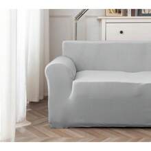 Farfallarossa Sofa Cover 1/2/3/4 Seater With Armrests, Stretch Velvet Anti-Scratch Sofa Protector For Pets, Universal Sofa Slipcover, Super Soft And Comfortable - Light Grey - View 8