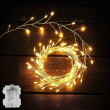 One Pack Of 3m/6m Long LED Copper Wire Firecracker Lights, Garland Decorative Lights, Creative Gifts For Wedding Home Rooms, Holiday Christmas Romantic Atmosphere Lights