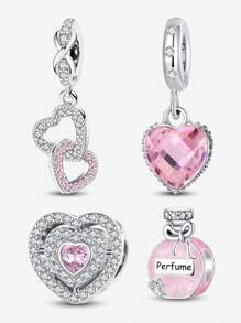 1 PC Infinite Love Clasp Beads Pendant Charm Pendant Ball Suitable For Bracelets DIY Women's Jewelry - Silver - View 7