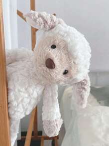 Brinquedo de Pelúcia Cordeiro Fofo de 22cm/8,7 polegadas, Animais de Pelúcia Ovelha, Bonecos de Pelúcia Fofos - Poliéster Macio, Multicolorido, Perfeito para Almofada de Sofá e Decoração do Lar, Presente Ideal para Crianças em Aniversários, Halloween, Natal - Multicolorido - Visão 10