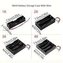 1 个 1X 2X 3X 4X 18650 电池座 - 黑色 - 查看 4