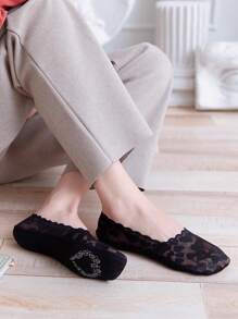 1/5 Đôi Sản phẩm mới Tất nữ Tất trái tim Tất thuyền chống trượt bằng gel silica Giày thấp giúp đỡ Quà tặng Giáng sinh thấp - Không khuôn - Xem 5