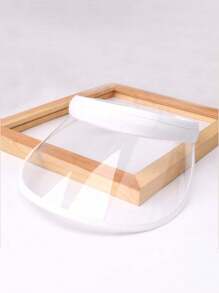 1 chiếc mũ lưỡi trai cho trẻ em, nhẹ, chống tia UV, có dây chun co giãn, thích hợp cho hoạt động ngoài trời, đi biển và mặc hàng ngày. - Màu trong suốt tinh khiết - Xem 7