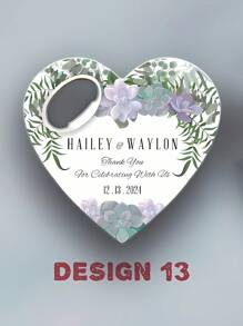 Custom Bottle Opener Wedding Souvenirs For Guests, Unique Wedding Favor Wholesale Magnets, Engagement Favor Save The Date Magnets,Heart Shape Wedding Thank You Favor,Magnetic Bottle Opener, Custom Wedding Gift, Wedding Gift, Thank You Favor Souvenirs, Bottle Opener(24 Designs),Multi-Functional, Ornamental,Anti-Mold,Reusable,Adorable,High-Quality,Cute,Vintage,Colorful,Customized Bottle Openers & Bottle Opener Accessories,Home Refresh - Multicolor - View 12