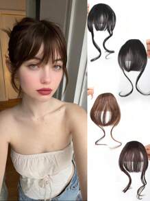 Girls' Natural Forehead Wig Bangs Air Bangs Wig Female Comic Bangs Invisible Wig Hair Clips Claw Clips Hair Slide Hair Barrettes - Multicolor - View 9