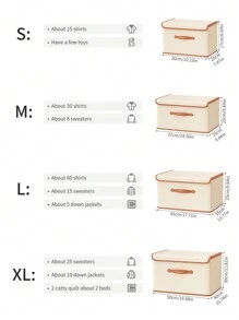 1PC Underbed Storage Bag Foldable Clothing Bag With Transparent Window Large Capacity Storage Container Reinforced Handle Zipper Organizer Non Woven Fabric For Quilt Blanket Bedding - Available In Sizes - Beige - View 9