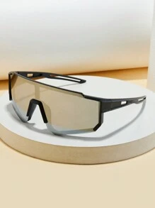 1 Stück Kindermodebrille, 2025 neue stilvolle Kinder Fahrrad, Ski, Klettern klassische integrierte Schutzbrillen, geeignet für Reise Outdoor Sport Aktivitäten