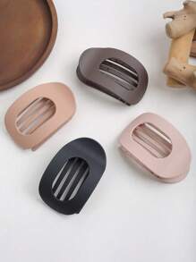 1 件优雅大理石纹椭圆形鸭夹发夹，扎染扁平圆形发夹（适合浓密头发），发爪多功能发饰，爪夹，发夹，发夹，发夹，发夹，鳄鱼发夹 - 彩色 - 查看 3