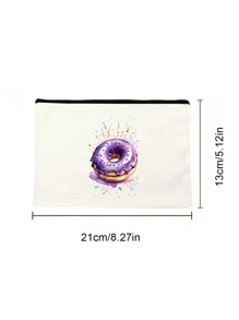 Hair Accessory Organizer Bag For Women With Positioning Printing – Unscented, Multifunctional Cosmetic Pouch For Scrunchies, Clips, Headbands – Ideal For Travel, Bridal Party & Bridesmaids Gifts Makeup Bag Makeup Bags Makeup Organizer Make Up Organizer Makeup Storage Makeup Pouch Make Up Pouch School Supplies Travel Essentials Make Up Bag Holiday Essentials Cosmetic Bag Holiday Winter Leopard Print Sausage Dog Gifts For Women - Multicolor - View 5