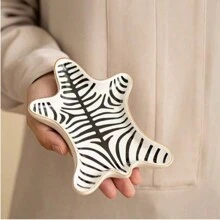 Hand Painted Tiger Skin Ceramic Jewelry Dish Small Jewelry Rack Tray Rings Bracelets Earrings Trays Holder Back To School - Multicolor - View 3