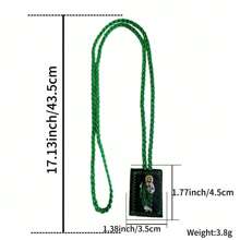 Unser Frau von Guadalupe / Tadeo Gewebtes rotes Skapulier-Halskette Escapulario Rojo Virgen Guadalupe Geschenk