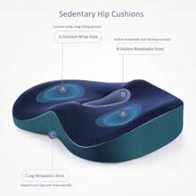 Memory Foam Seat Cushion Waist Back Support Pillow Set Orthopedic Ergonomic Coccyx Relief Hip Lumbar Pad For Office Chair Car