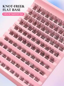 Asiteo 100pcs D-Curl Fluffy False Eyelashes, 8-16mm Length, Delicate & Lightweight, Create Natural & Voluminous DIY Lash Effect, Salon-Level Lash Experience At Home - D - View 5