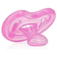 set de dos chupones ortodonticos nuby 6-12 meses - rosa/lila - Ver 2