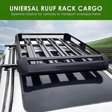 Car Roof Rack Lockable Roof Rails Luggage Rack For Cars With Roof Rails, Streamlined Roof Rack For Vacation And Luggage Transportation - Black - View 4