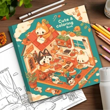 1 PC Cartoon Animal Coloring Book – 25 Detailed, Stress-Relieving Animal Designs On Thick Premium Paper – Perfect For Relaxation, Focus, Anxiety Relief, And Mindfulness – Great Gift For New Year, Birthdays, Holidays, Easter, Thanksgiving, Back-To-School, And Office Or School Supplies