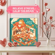 1 PC Cartoon Animal Coloring Book – 25 Detailed, Stress-Relieving Animal Designs On Thick Premium Paper – Perfect For Relaxation, Focus, Anxiety Relief, And Mindfulness – Great Gift For New Year, Birthdays, Holidays, Easter, Thanksgiving, Back-To-School, And Office Or School Supplies