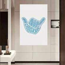 1 Pc Art Deco California Gesture Canvas Wall Art, Wooden Framed Canvas Painting -  Thickness 2.25cm/0.9inch,Valentine's Day Decorations At Home,Valentine's Day,New Year,Home Gift Decoration, Room Decoration Aesthetic, Wall Decoration Art, Perfect Gift, Autumn And Winter Wall Decoration, Living Room Decoration, Bedroom Decoration, Kitchen Decoration, Entry Decoration, Bathroom Decoration, Direct Wall Painting, High Quality Wall Painting Poster ,Easter  Easter Decorations For Women - Multicolor - View 3