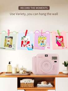 Popoto Instant Camera Gift Set, Captures Colorful Photos In 1 Minute, Compatible With Mini11/12 Film, Ideal Birthday, Holiday, Party, Outdoor, Wedding Gift For Boyfriend/Girlfriend (Batteries And Film Not Included) - 粉色相機套裝 - 查看 6
