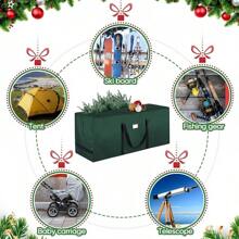 7.5 Ft Extra Large Christmas Tree Storage Bag With Reinforced Handles And Dual Zippers For Wide Opening (Green),Boho Vibes
