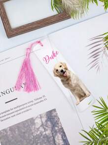 Dog Portrait Bookmark, Personalized Acrylic Bookmark, Pet Bookmark With Tassel, Dog Mom Present, Book Lover Gift, Dog Gift, Fun Bookmarks,School Supplies,Back To School