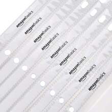 Basics - Protectores de hojas transparentes para carpeta de 3 anillos, 8.5 x 11 pulgadas (21.5 x 27.9 cm), polipropileno, paquete de 100 - Paquete de 100 - Ver 7