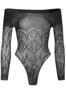 1 PC Sexy Lingerie Floral Lace Stockings Teddies Pantyhose Tight Sleepwear Sexy Nightwear Socks