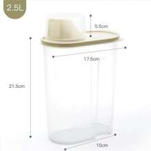 1pc Plastic Laundry Detergent Storage Container With Lid, Creative Household Organizer Box For Laundry Powder - Multicolor - View 7