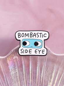 1pc Cartoon Metal Badge, Fashion Accessory For Shirt, Bag, Clothing, Suitable As Gift For Collecting Friends And Family - Letter - View 5