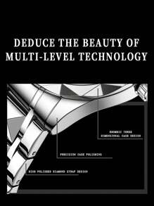 BINBOND 2 件情侣石英表罗马数字时尚不锈钢防水男士腕表女士情侣手表情人节情侣礼物