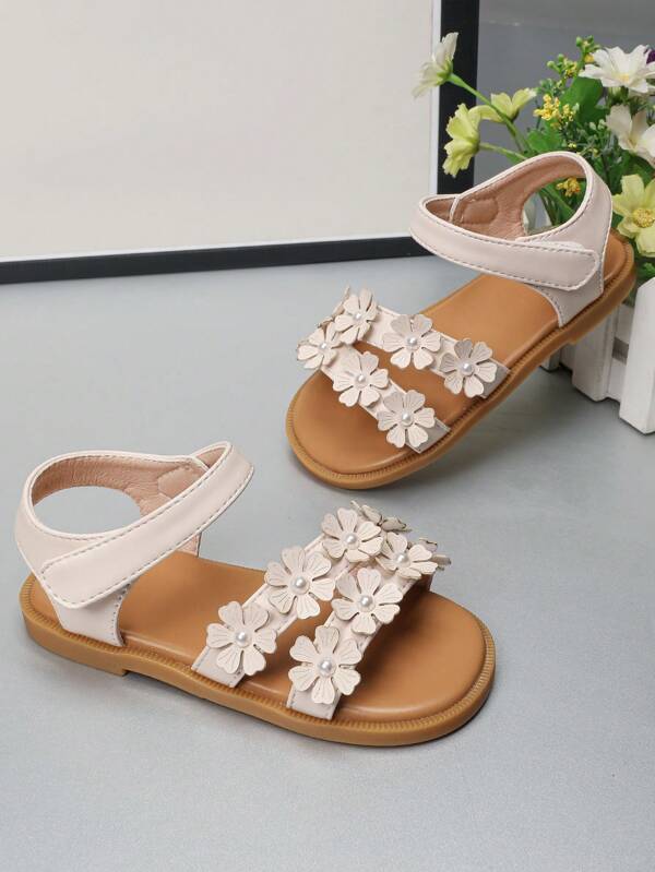 Girls Bow Decor Classic Cute Design Versatile Strap Buckle Infant Sandals Princess Toddler Round Toe Soft Bottom Casual Shoes For Spring, Summer, Autumn, Winter