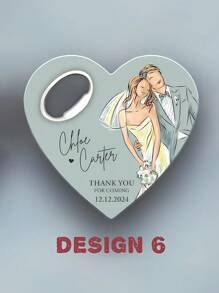 Custom Bottle Opener Wedding Souvenirs For Guests, Unique Wedding Favor Wholesale Magnets, Engagement Favor Save The Date Magnets,Heart Shape Wedding Thank You Favor,Magnetic Bottle Opener, Custom Wedding Gift, Wedding Gift, Thank You Favor Souvenirs, Bottle Opener(24 Designs),Multi-Functional, Ornamental,Anti-Mold,Reusable,Adorable,High-Quality,Cute,Vintage,Colorful,Customized Bottle Openers & Bottle Opener Accessories,Home Refresh - Multicolor - View 31