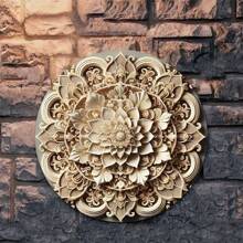 房间装饰 1 件 2D 平面曼陀罗铁艺墙饰，防风雨入口标志，单人派对装饰，带有预钻孔，方便悬挂 - 彩色 - 查看 6