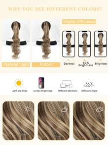 Extensions de queue de cheval flexibles à enrouler. Extensions de cheveux queue de cheval bouclée 30 pouces de long. Extensions de cheveux ondulés pour queue de cheval. Accessoires capillaires synthétiques pour une utilisation quotidienne pour femmes