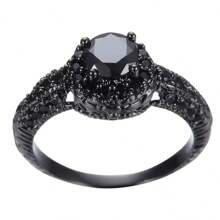 1 件女士时尚优雅高端铜方晶锆石戒指，婚礼/派对珠宝礼物 - 戒指 - 查看 5