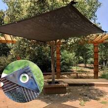 1pc 80% Shading Rate Sunshade Net, Outdoor Sun Shade Cloth With Rope Holes, Can Be Used For Plant Pavilions, Greenhouses, Chicken Coops, Keeps Courtyard Cool And Breezy In Summer, Random Component Shipped