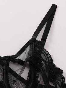 Lencería sexy para damas, telas bordadas, pijamas, pantalones de muñeca, lencería de peluche, una pieza