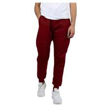 3-Pack Mens Modern Fit Fleece Jogger Sweatpants (S-3XL) - Black - Burgundy - Woodland - View 5