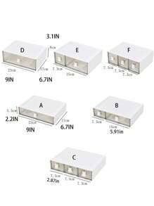 1pc Modular Drawer Type Storage Box, Multifunctional Desktop Organizer Box, Makeup, Cosmetics, Jewelry, Office Supplies, Dorm Room Storage And Display Box,For Holiday Beach, Bathroom Collection, Bedroom Collection, Large Capacity