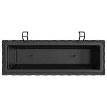 vidaXL Planters 2 Pcs With Hooks Poly Rattan Black