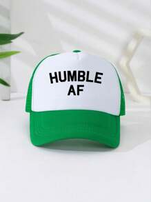 1pc Unisex Printed Decorative Truck Driver Hat, Baseball Cap, Sun Hat, Dad Hat, Suitable For Everyday Use, Outdoor, Travel, Hiking