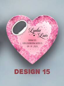 Custom Bottle Opener Wedding Souvenirs For Guests, Unique Wedding Favor Wholesale Magnets, Engagement Favor Save The Date Magnets,Heart Shape Wedding Thank You Favor,Magnetic Bottle Opener, Custom Wedding Gift, Wedding Gift, Thank You Favor Souvenirs, Bottle Opener(24 Designs),Multi-Functional, Ornamental,Anti-Mold,Reusable,Adorable,High-Quality,Cute,Vintage,Colorful,Customized Bottle Openers & Bottle Opener Accessories,Home Refresh - Multicolor - View 22