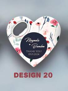 Custom Bottle Opener Wedding Souvenirs For Guests, Unique Wedding Favor Wholesale Magnets, Engagement Favor Save The Date Magnets,Heart Shape Wedding Thank You Favor,Magnetic Bottle Opener, Custom Wedding Gift, Wedding Gift, Thank You Favor Souvenirs, Bottle Opener(24 Designs),Multi-Functional, Ornamental,Anti-Mold,Reusable,Adorable,High-Quality,Cute,Vintage,Colorful,Customized Bottle Openers & Bottle Opener Accessories,Home Refresh - Multicolor - View 30