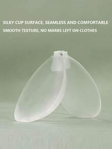 أغطية حلمات سباحة من السيليكون تعزز الإبهار الدُبْرِي، مقاومة للماء والعرق، غير مرئية، لملابس السباحة والبكيني للصدر الصغير - متعدد الألوان - مشاهدة 4