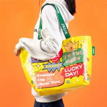 Bolso de hombro para compras creativo de gran capacidad, para compras, fiestas, organizadores de cocina y almacenamiento, accesorios de cocina, 1 ud. ZCDR - garabatear - Ver 10